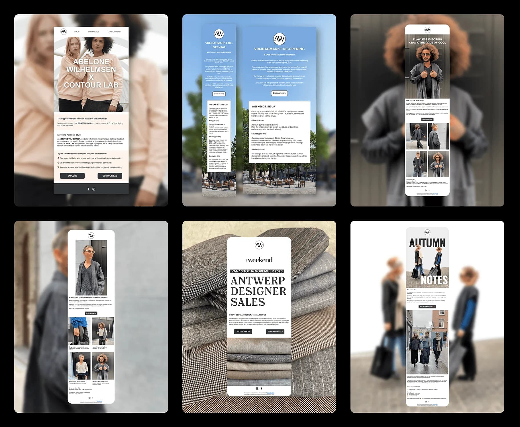 Six Abelone Wilhelmsen email newsletters
